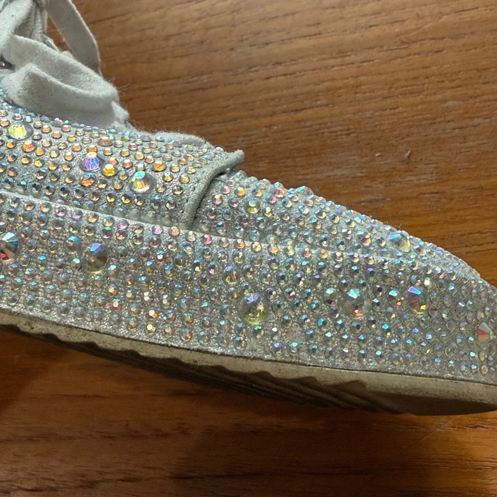 INC Lola Silver Rhinestone Sneakers - Picture 9 of 10